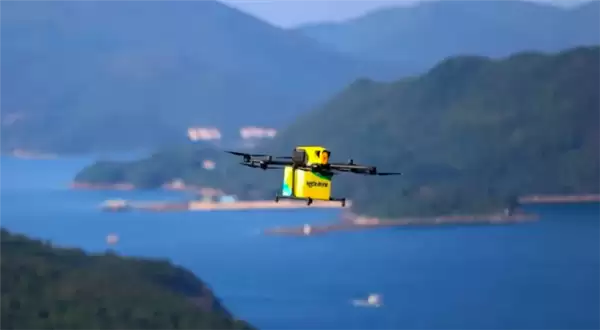 送货无需降落！美团发布第四代无人机长程索降版M-Drone 4L Winch