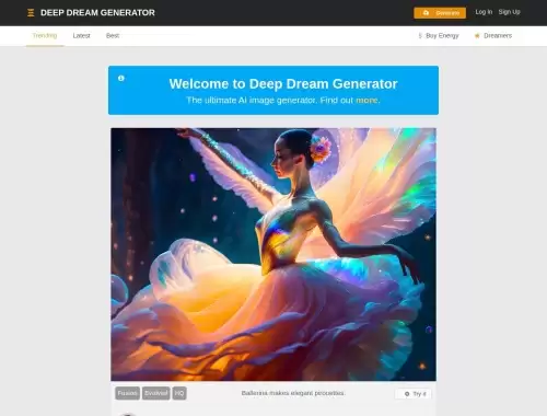 Deep Dream Generator：AI创建生成梦幻般的艺术图片