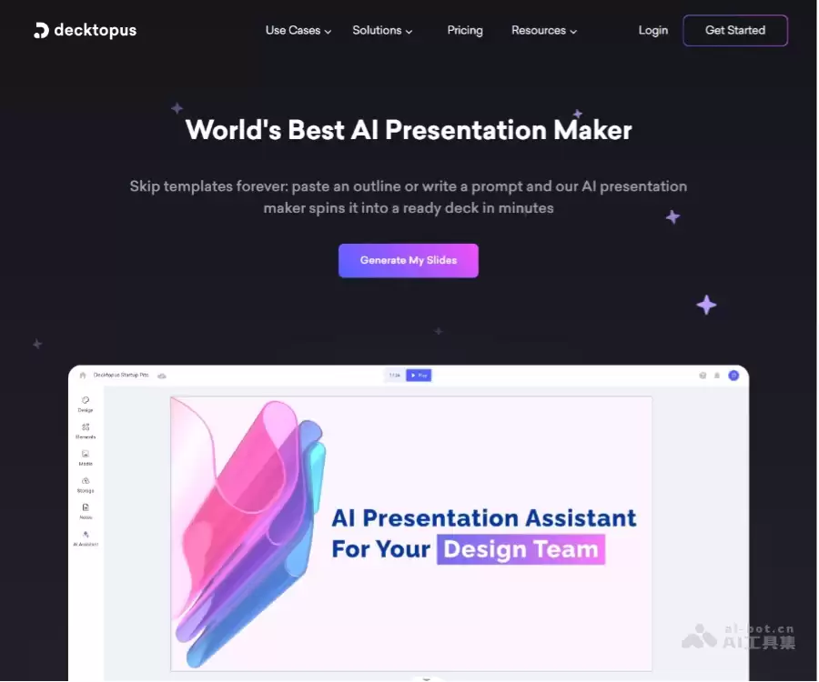 Decktopus AI-AI驱动的的在线演示文稿生成器