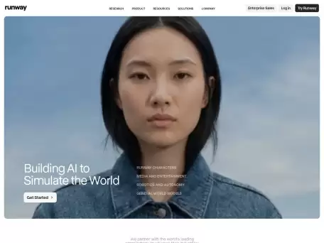 Runway-Runway 拥有 30 多种 AI Magic Tools、实时视频编辑、协作等功能