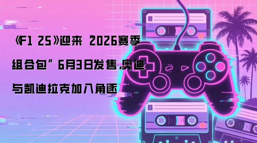 《F1 25》迎来“2026赛季组合包” 6月3日发售,奥迪与凯迪拉克加入角逐