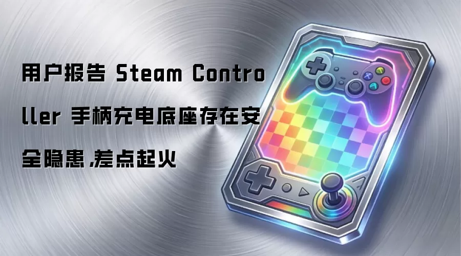 用户报告 Steam Controller 手柄充电底座存在安全隐患,差点起火