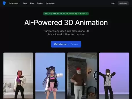 plask.ai-更轻松地处理 3d 运动 在浏览器上捕获、编辑、播放和共享动画