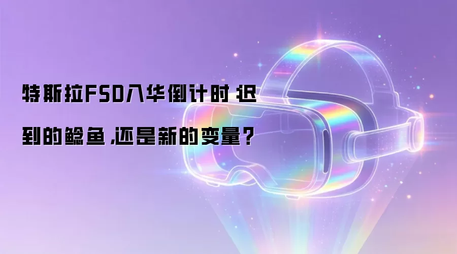 特斯拉FSD入华倒计时:迟到的鲶鱼,还是新的变量?