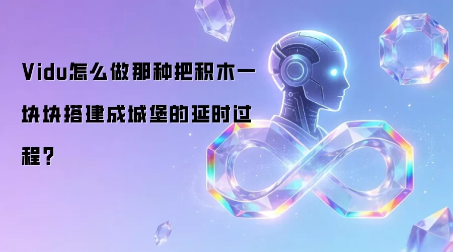 Vidu怎么做那种把积木一块块搭建成城堡的延时过程?