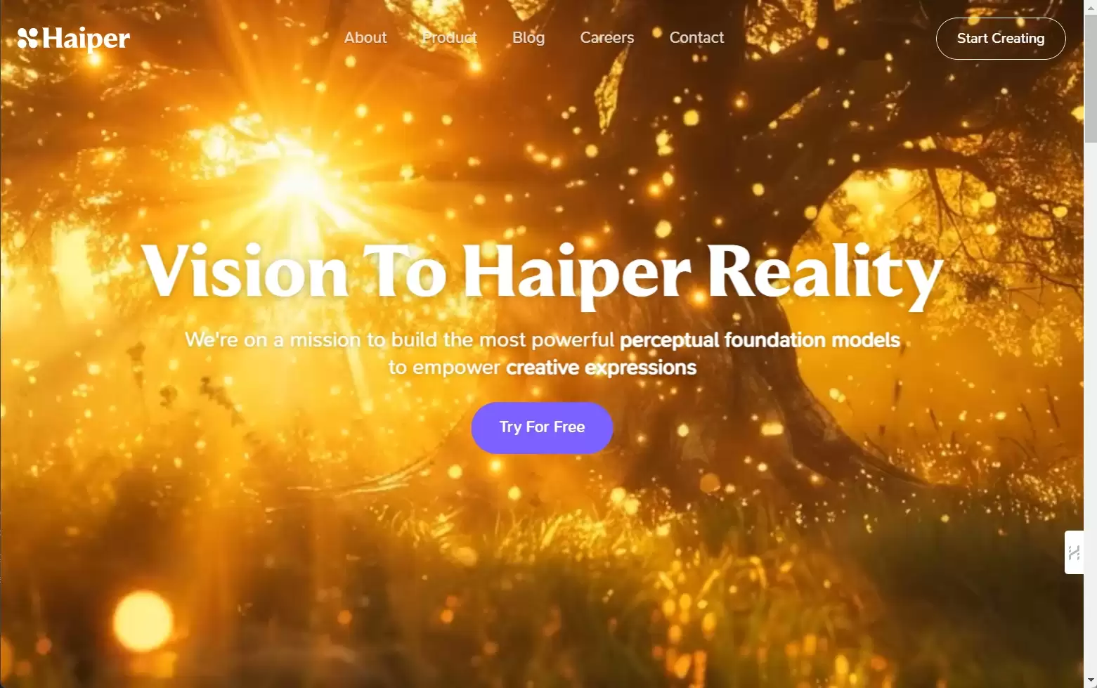 Haiper AI-Haiper AI是一家专注于视觉内容创作的生成式AI解决方案开发的人工知智能公司