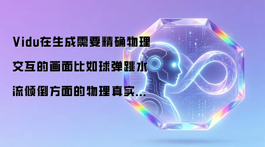 Vidu在生成需要精确物理交互的画面比如球弹跳水流倾倒方面的物理真实感怎么样?