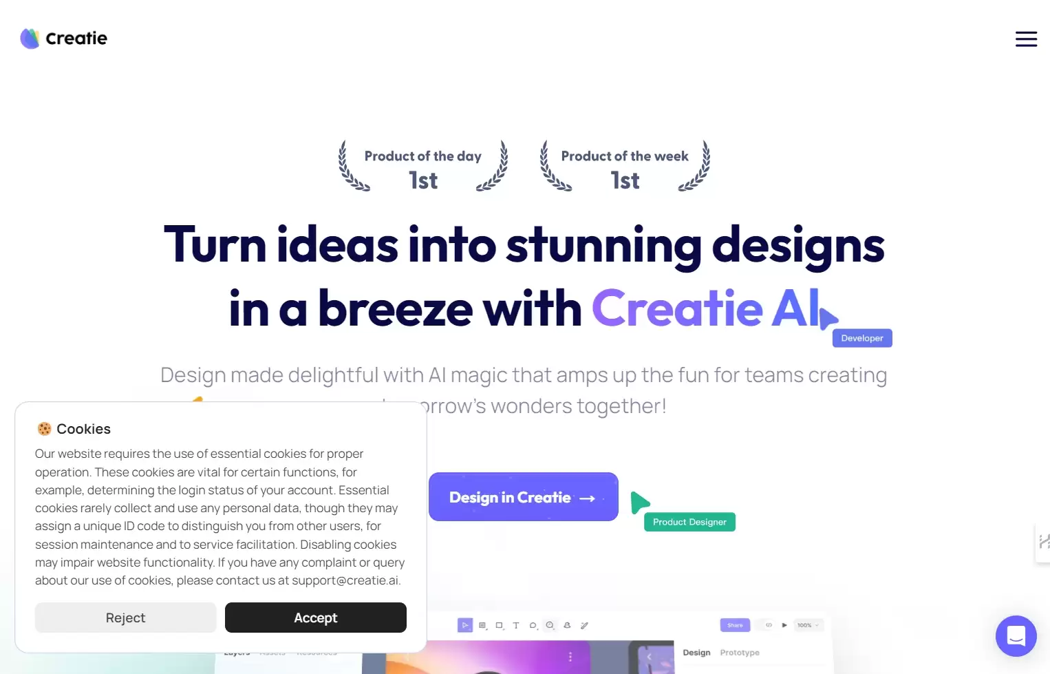 Creatie-Creatie是一个人工智能驱动的设计工具