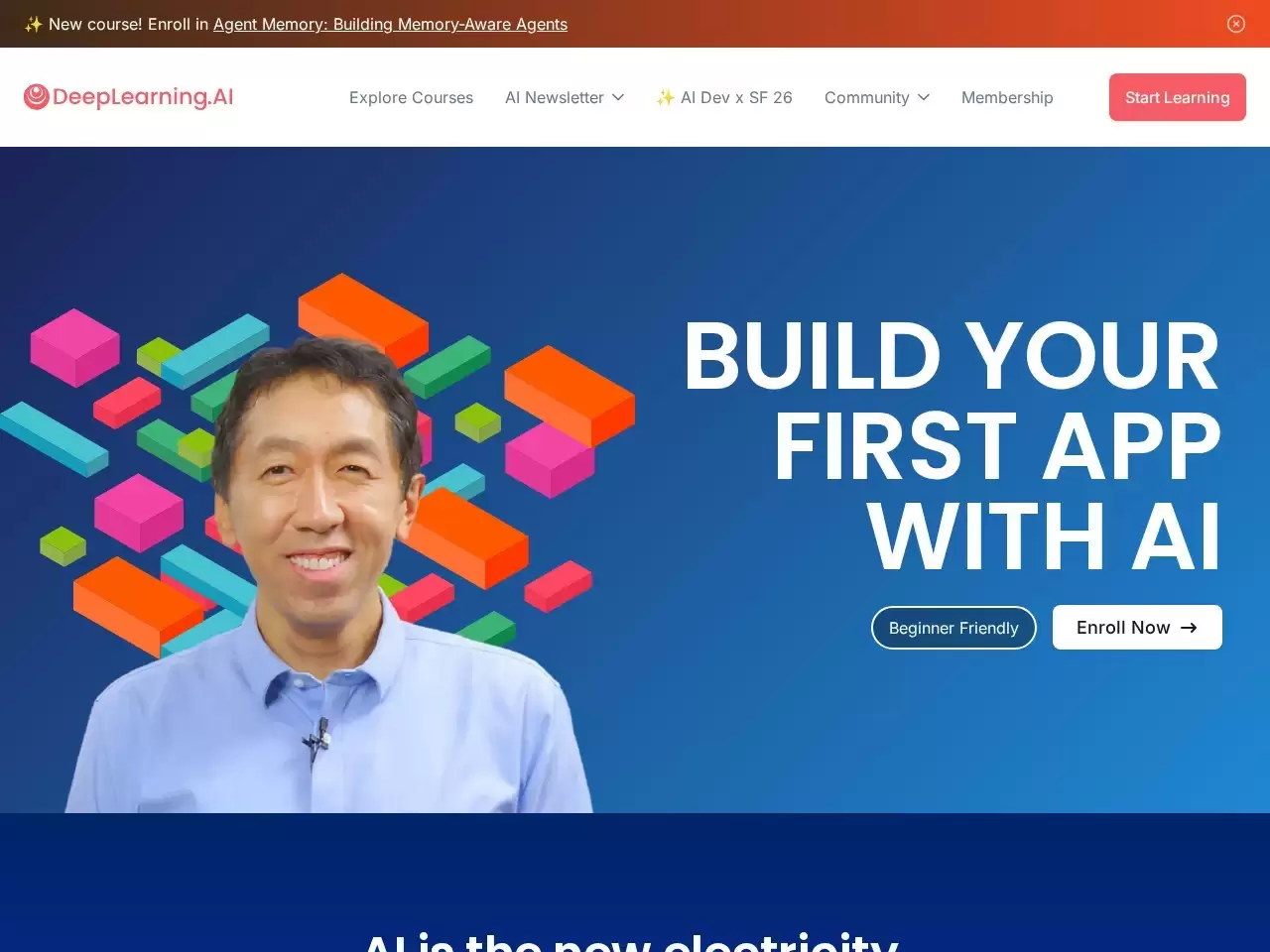 DeepLearning.AI-DeepLearning.AI是由吴恩达在Coursera上推出的深度学习专题系列课程
