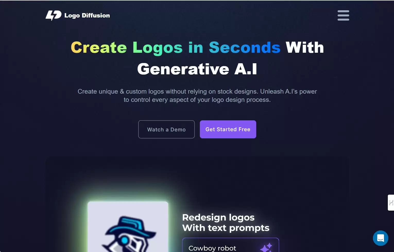 Logo Diffusion-Logo Diffusion是一个利用生成式AI智能生成和创建Logo标志的工具