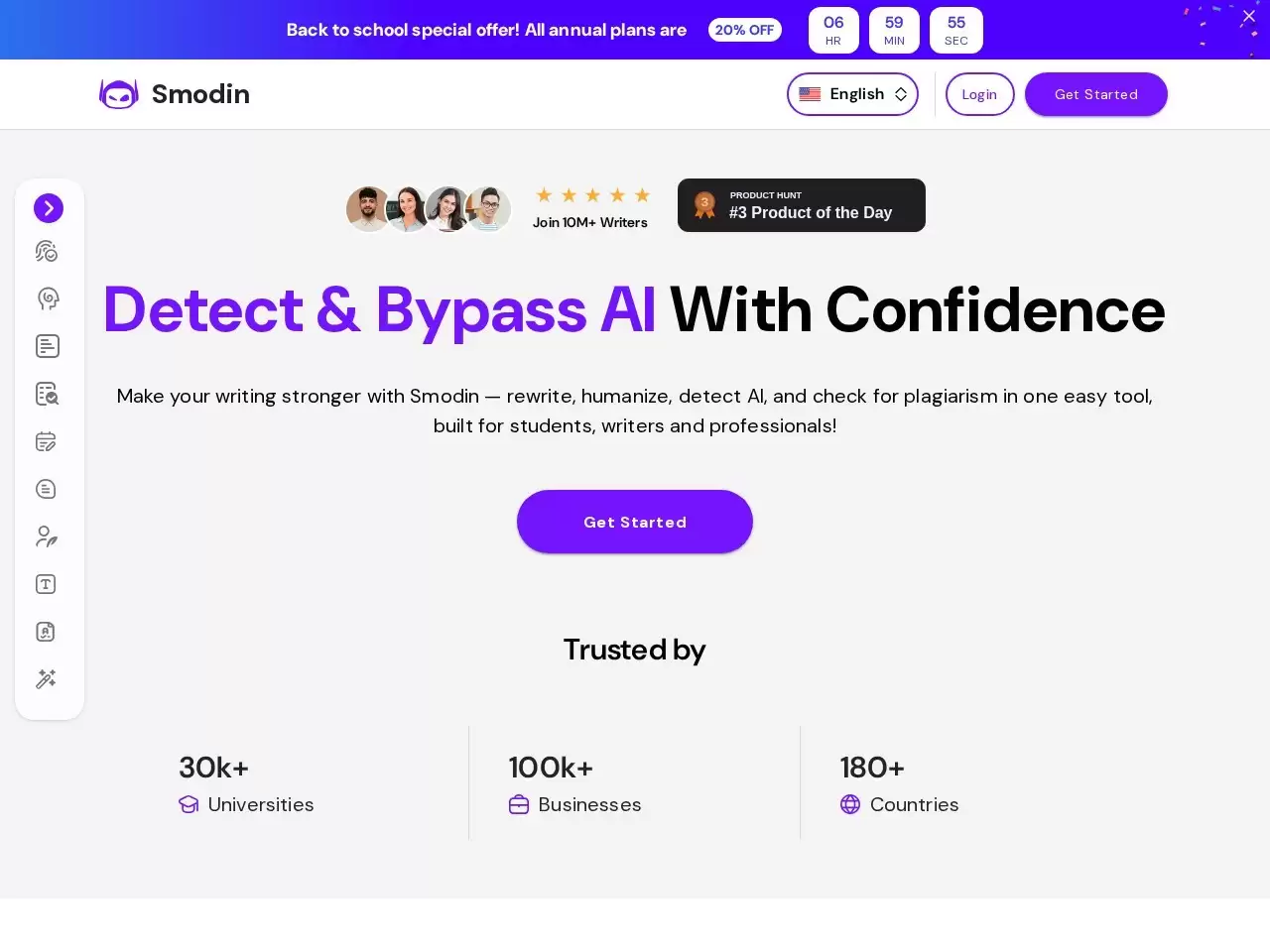 Smodin AI Content Detector-区分人类编写和AI生成内容的AI检测工具