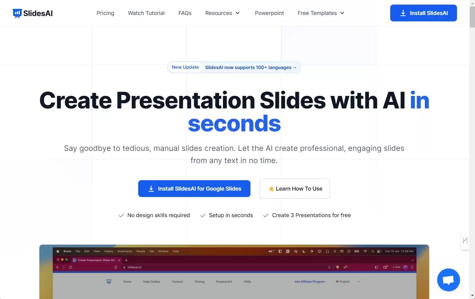 SlidesAI-Slidesai是一个基于Google Slides的AI生成ppt插件
