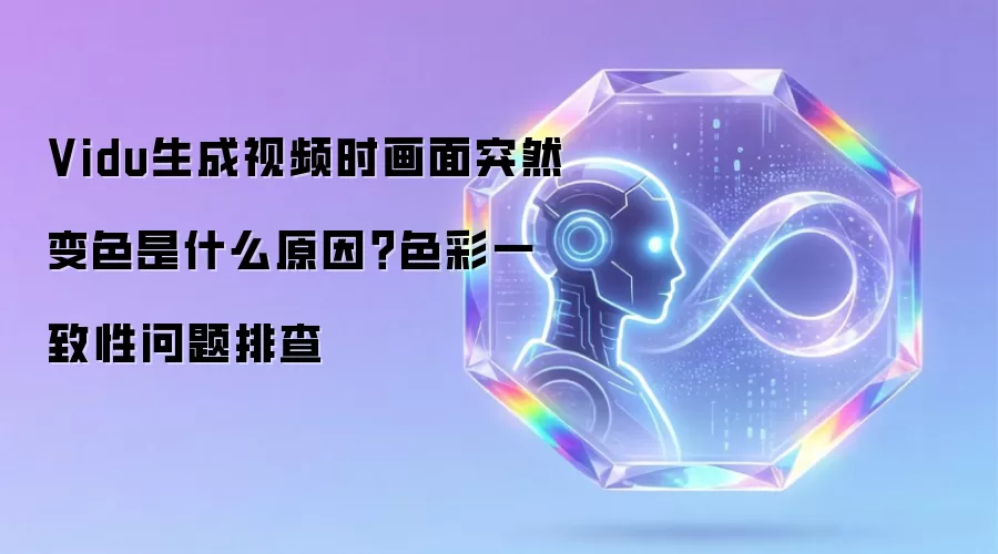 Vidu生成视频时画面突然变色是什么原因?色彩一致性问题排查