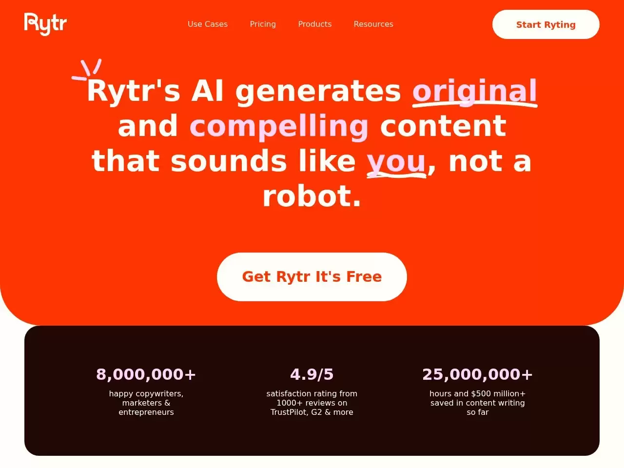 Rytr-Rytr是一个人工智能写作助手