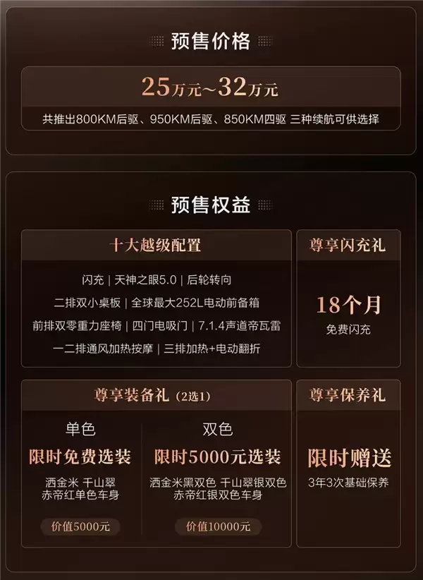 25万起 比亚迪旗舰SUV大唐预售:兆瓦闪充、二代刀片上车!