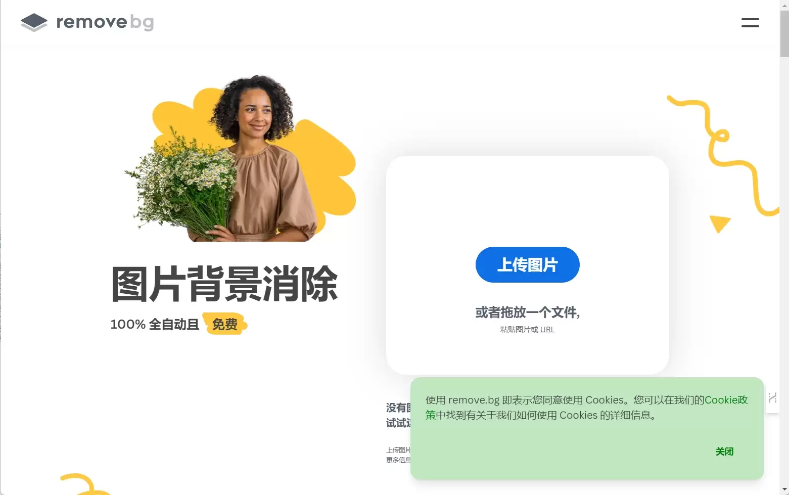 Remove.bg-Remove.bg 是一款强大的自动去除图片背景的在线工具