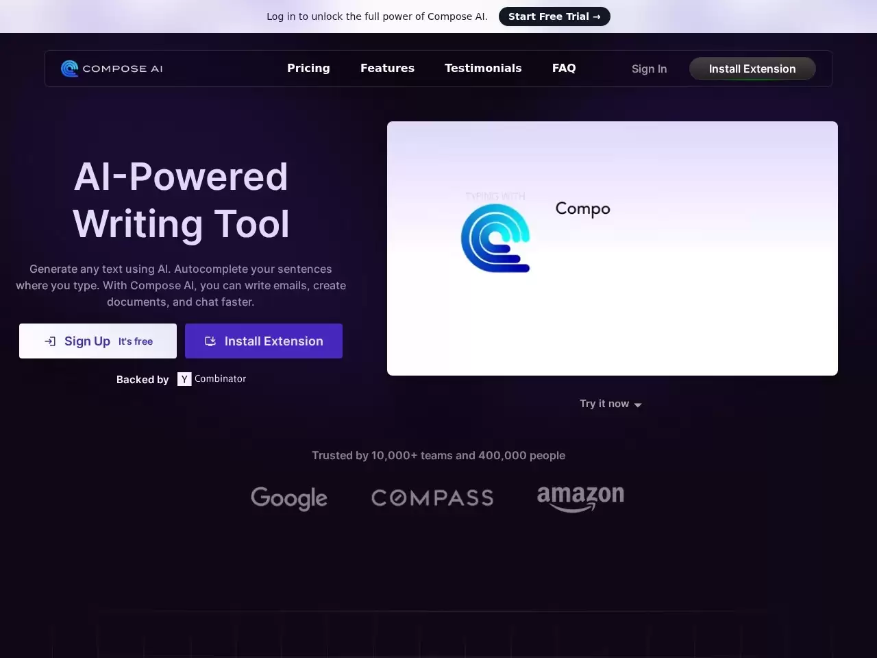 Compose AI-Compose AI是一款基于人工智能的写作辅助工具