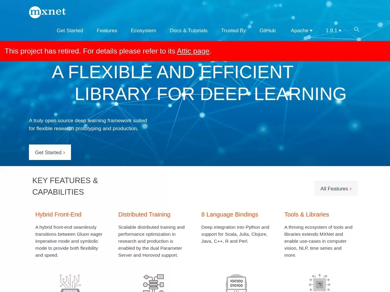 Apache MXNet-Apache MXNet是一个开源的深度学习框架