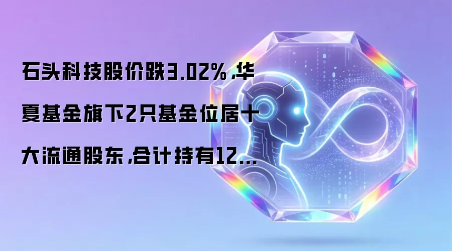 石头科技股价跌3.02%，华夏基金旗下2只基金位居十大流通股东，合计持有1285.9万股浮亏损失4860.71万元