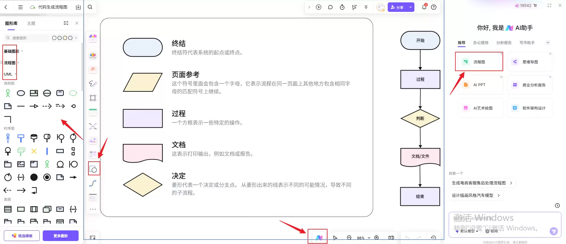 立即用boardmix，代码生成流程图！