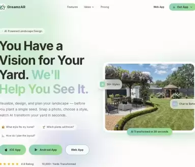 DreamzAR AI Landscape Design