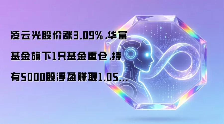 凌云光股价涨3.09%，华富基金旗下1只基金重仓，持有5000股浮盈赚取1.05万元