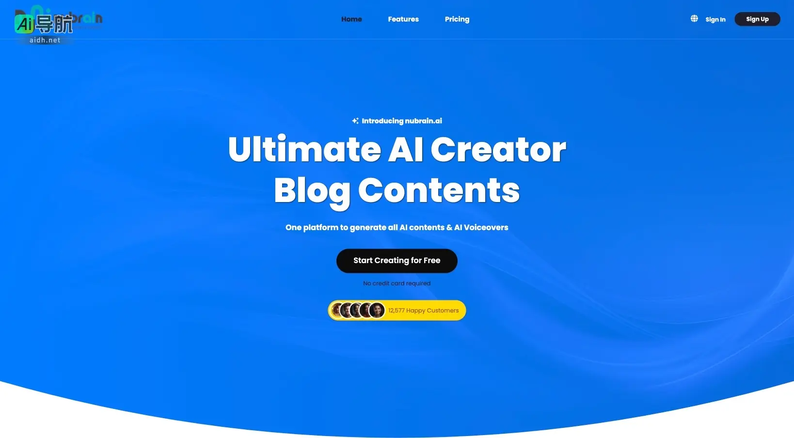 nubrain.ai 是一个集成多种AI工具的平台，帮助用户快速生成高质量内容和语音