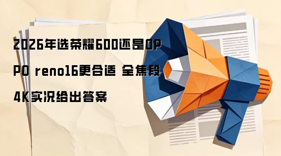 2026年选荣耀600还是OPPO reno16更合适 全焦段4K实况给出答案