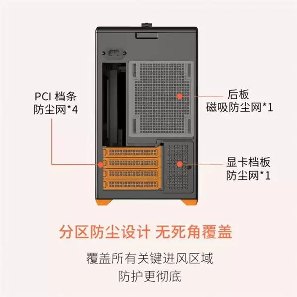 养宠家庭必备!未知玩家 P80 防猫毛机箱五面防尘源头阻断毛发
