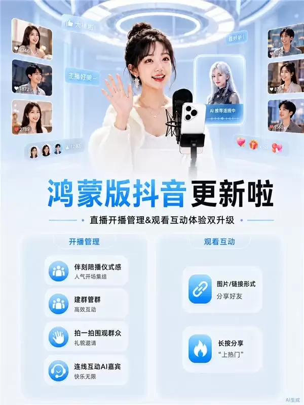 开播更稳、看播更爽!鸿蒙版抖音更新,这些亮点你必须知道!