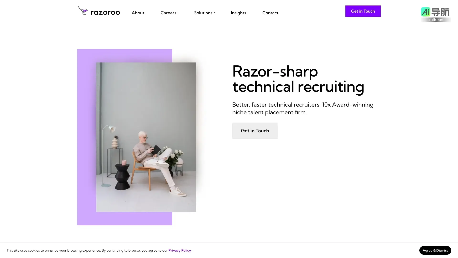 Razoroo 专注于快速高效的技术招聘，为企业提供顶尖人才