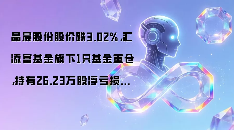 晶晨股份股价跌3.02%,汇添富基金旗下1只基金重仓,持有26.23万股浮亏损失89.44万元
