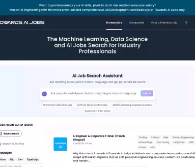 Towards AI Jobs