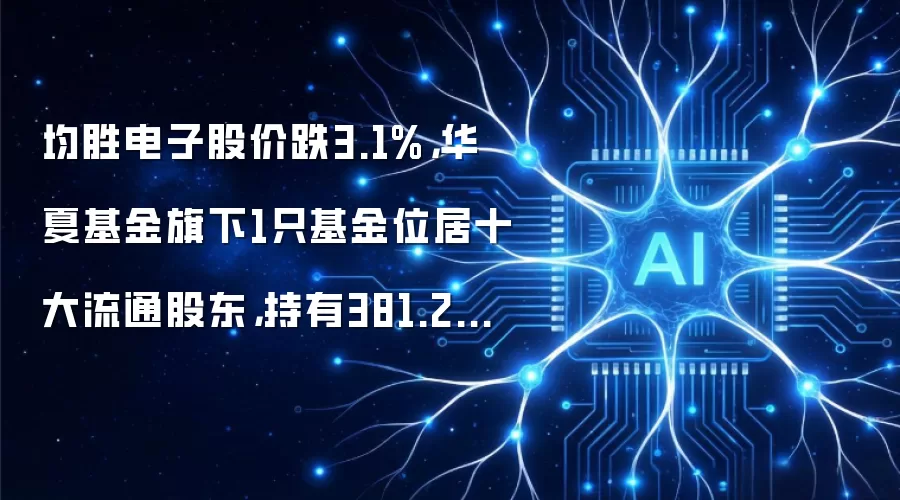 均胜电子股价跌3.1%,华夏基金旗下1只基金位居十大流通股东,持有381.29万股浮亏损失377.48万元