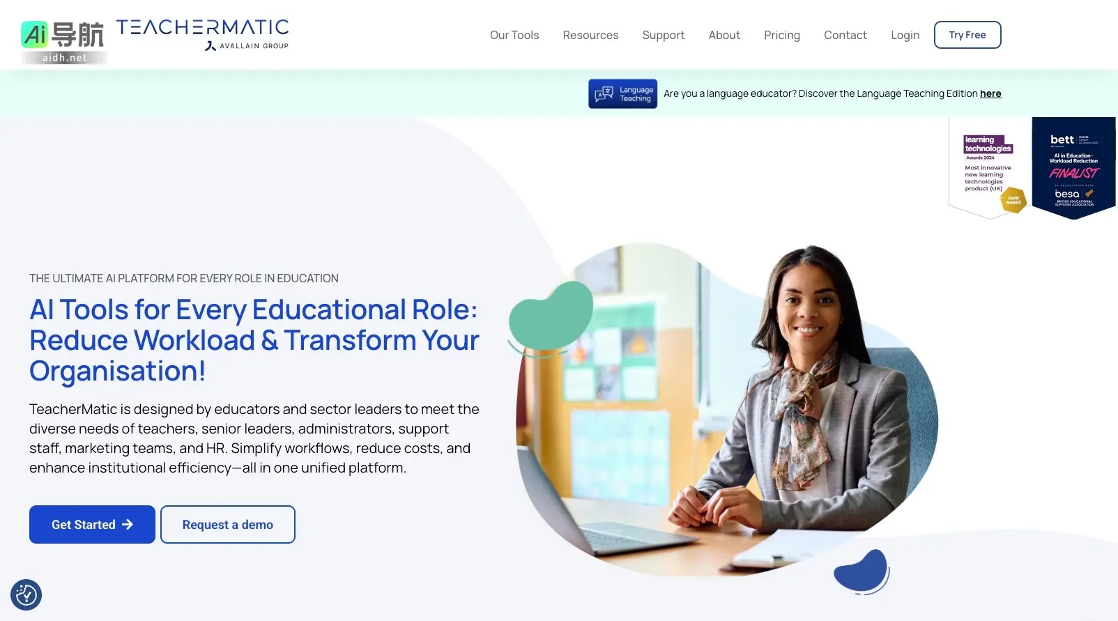 TeacherMatic 是为教育工作者提供高效AI工具的平台，旨在简化工作流程、提升生产力和改善教学效果