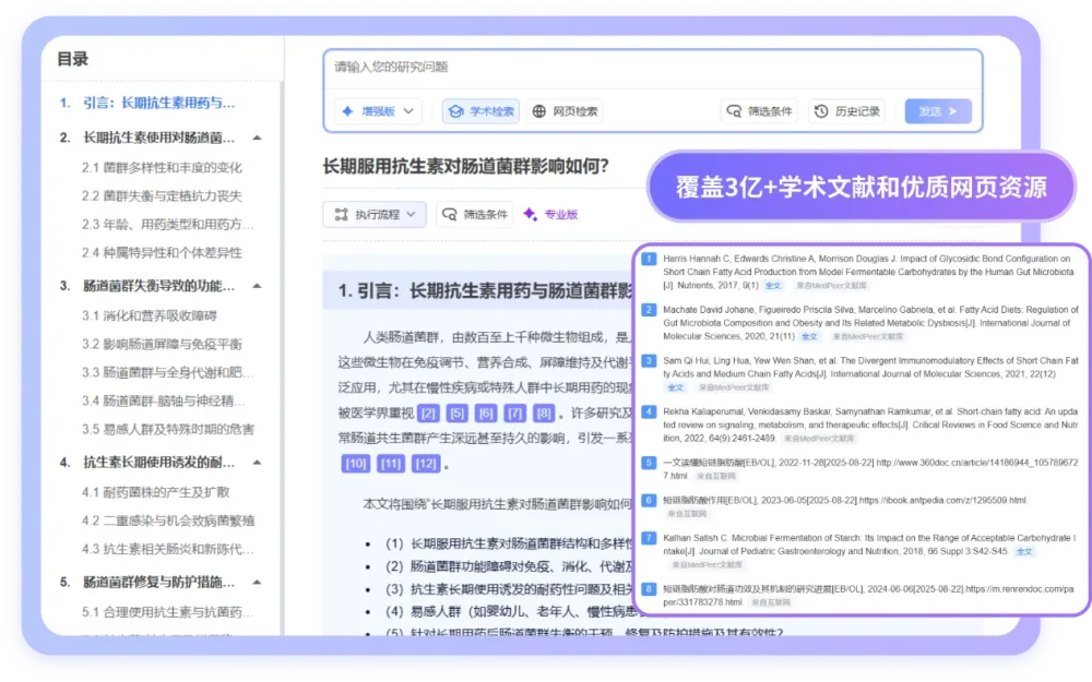 文献调研报告 – 智能文献检索与分析平台-3亿+真实文献智能分析