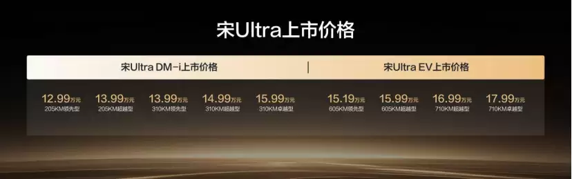 比亚迪宋Ultra DM-i上市：首次承诺城市领航安全兜底，12.99万元起
