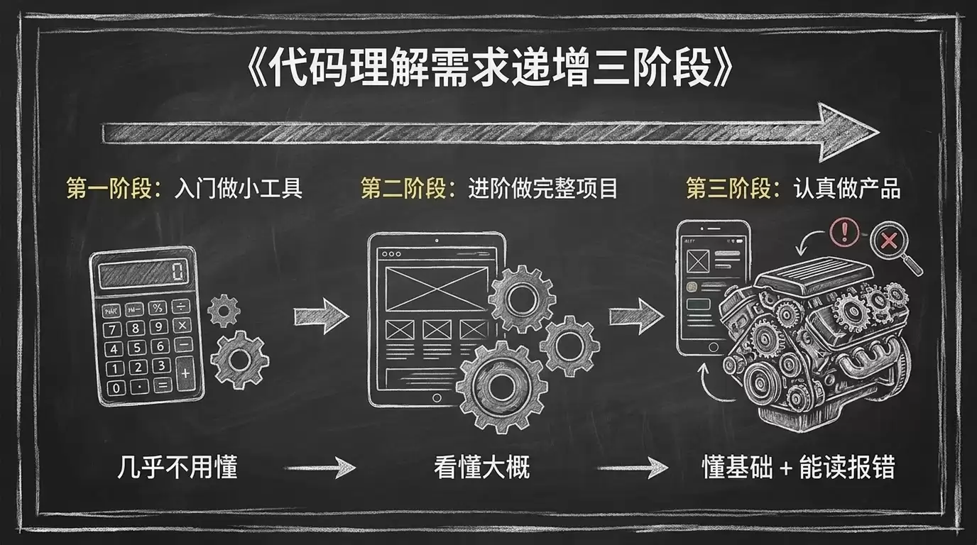 AI 编程入门:零基础怎么学?2026 别再先学语法了