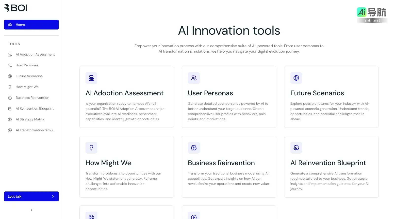 AI Innovation Platform 为企业提供全面的AI创新工具，助力数字化转型与业务重塑