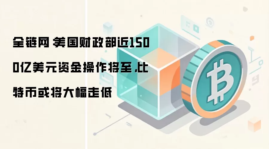全链网:美国财政部近1500亿美元资金操作将至,比特币或将大幅走低