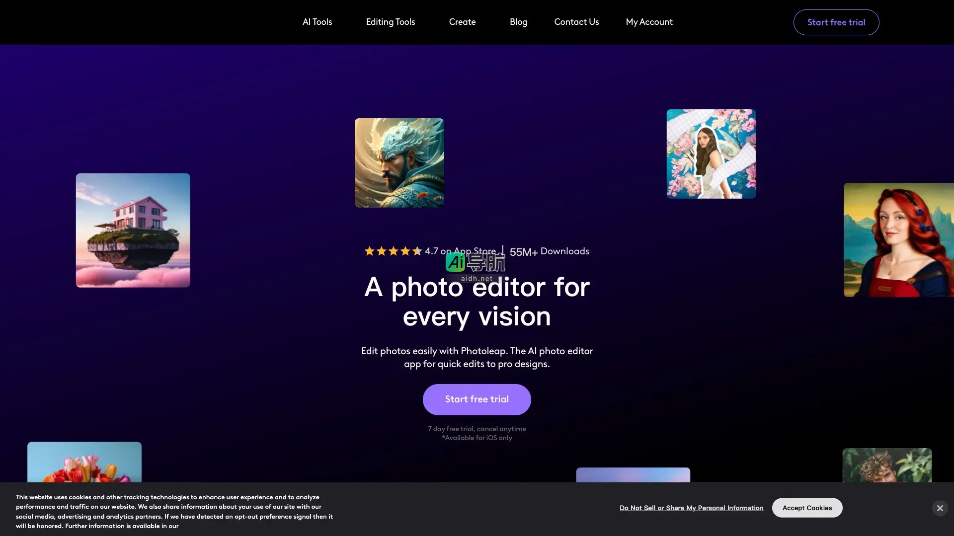 Photoleap 是一款强大的AI照片编辑应用，帮助用户轻松创作专业级视觉内容