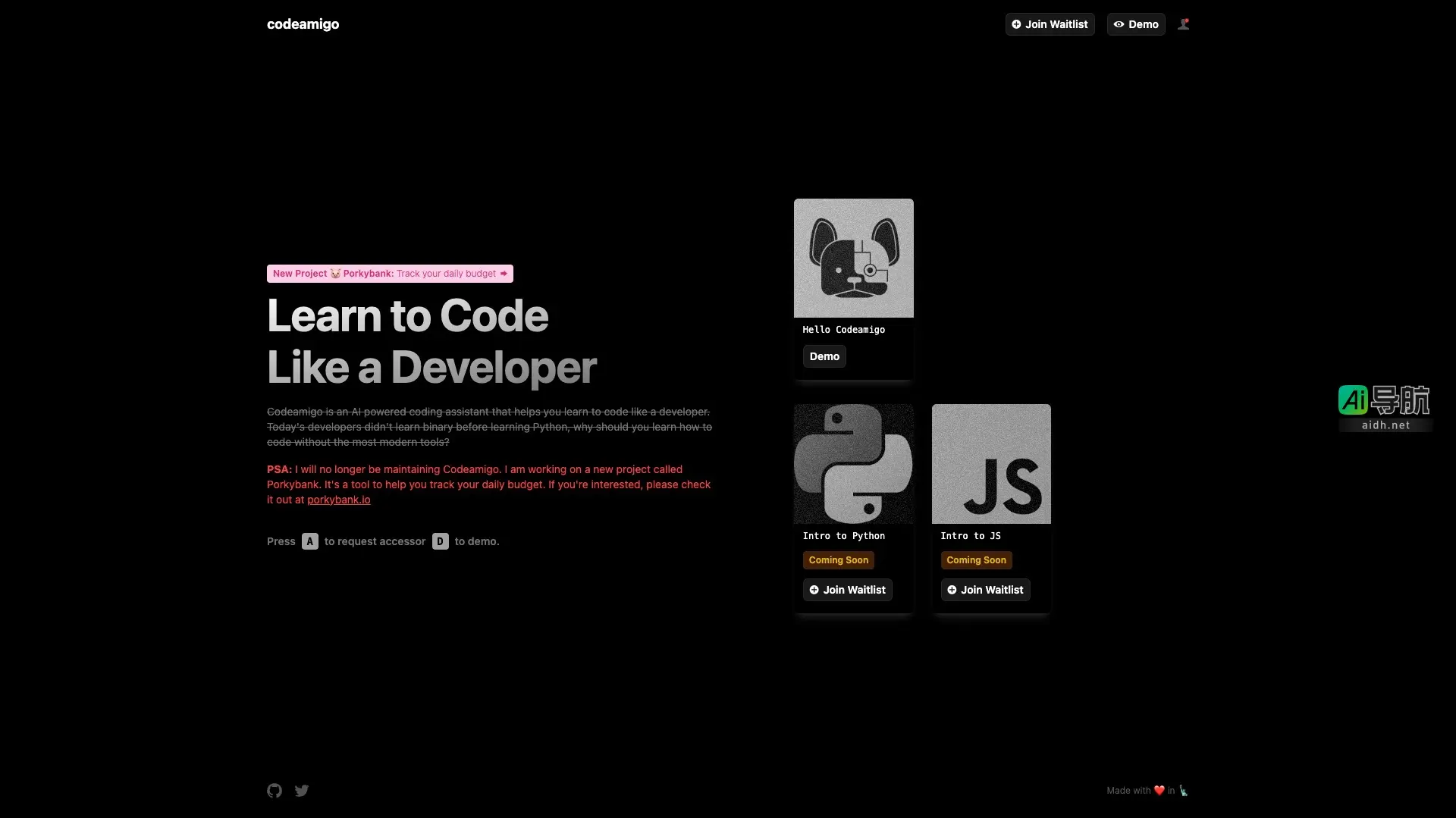 Codeamigo AI 是一个利用人工智能帮助用户高效学习编程的助手