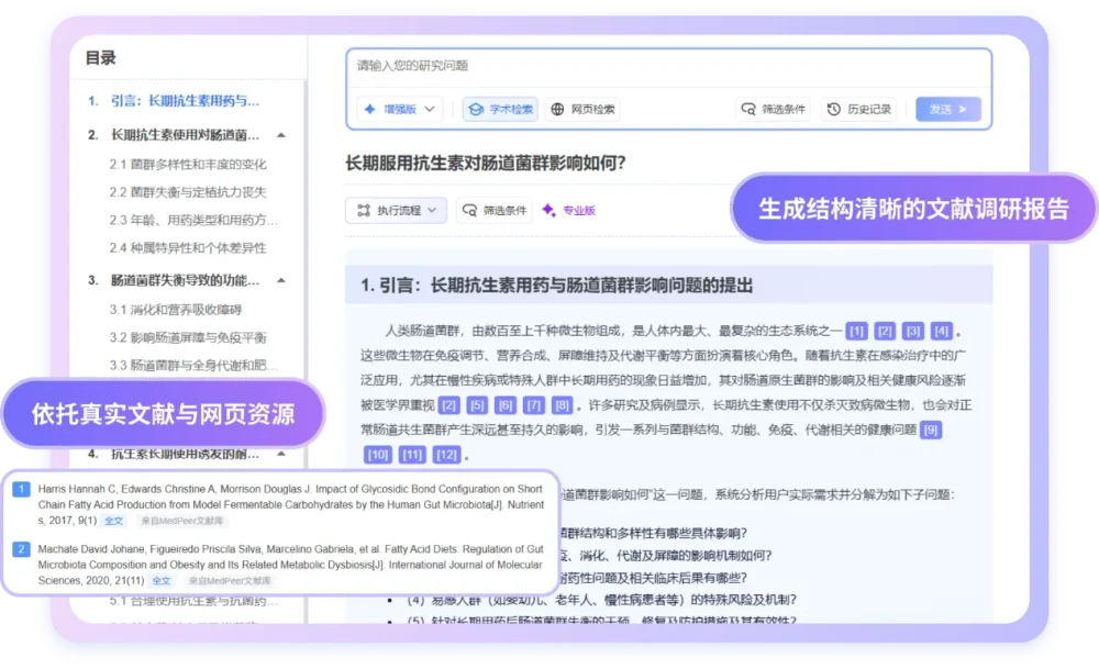 文献调研报告 – 智能文献检索与分析平台-3亿+真实文献智能分析