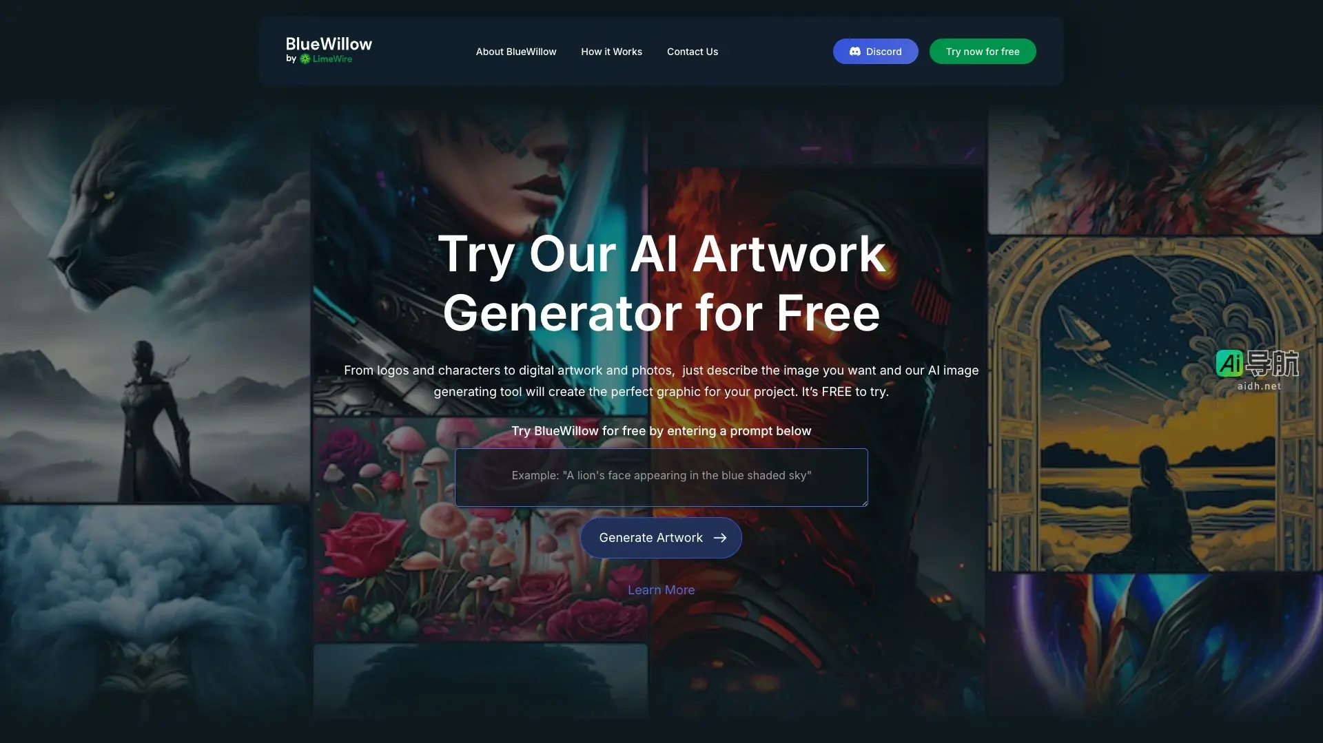 BlueWillow 提供免费AI艺术生成工具，轻松将文字描述转化为精美图像