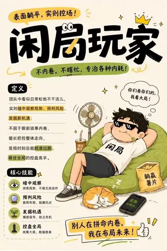 “闲局玩家” 成年轻人新标签：不卷内耗，只控全局