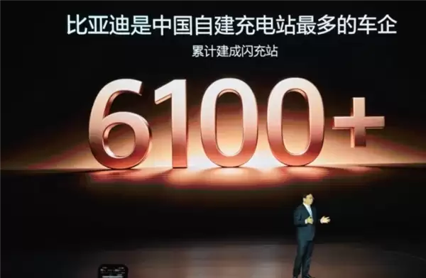 中国车企第一!王传福:比亚迪自建闪充站超6100座