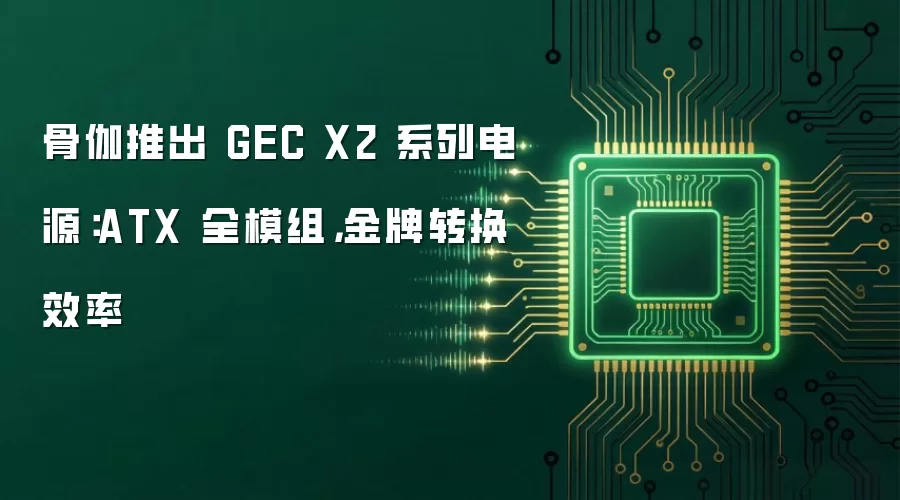 骨伽推出 GEC X2 系列电源:ATX 全模组,金牌转换效率