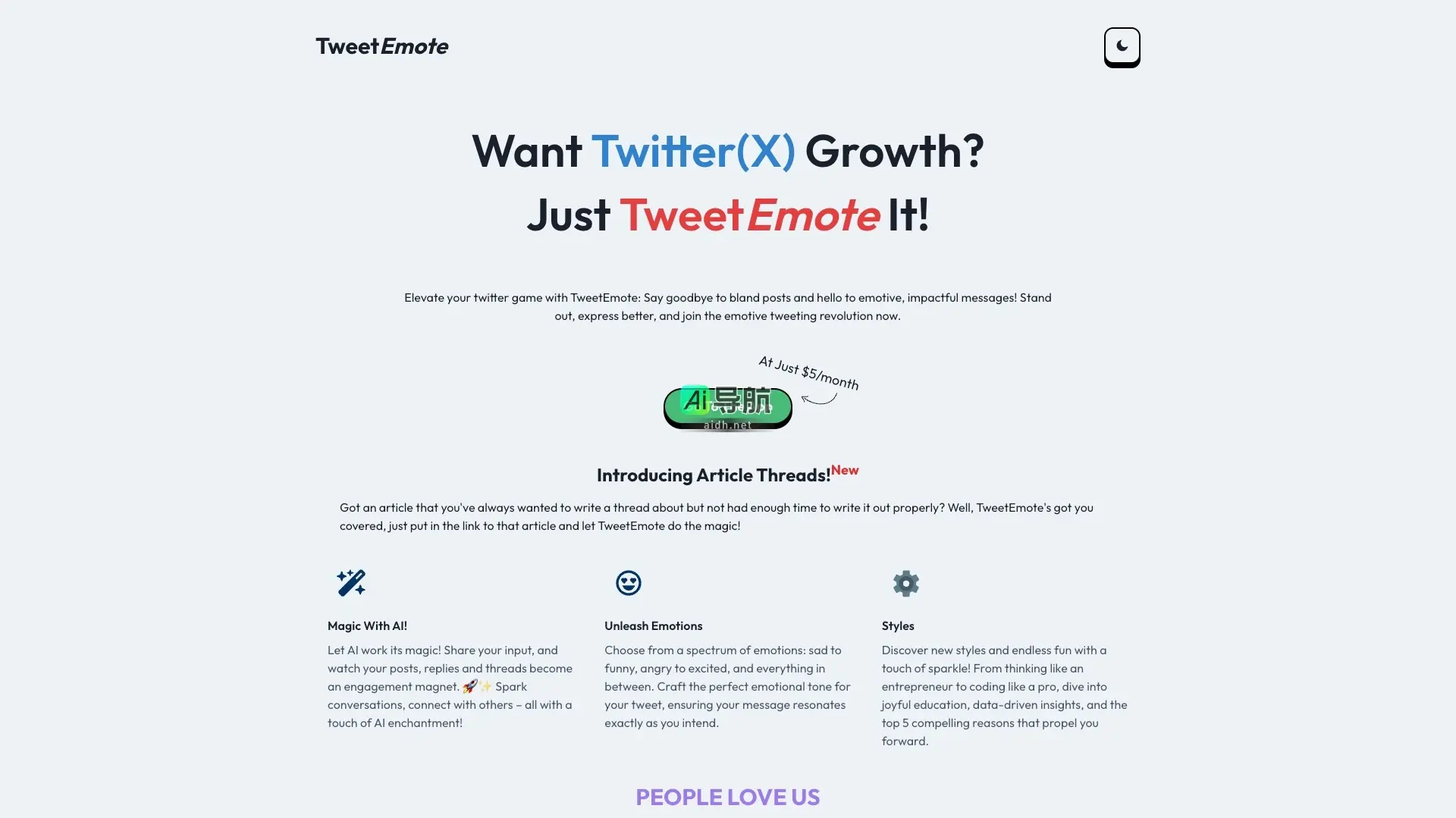TweetEmote 助你提升Twitter内容质量,轻松生成富有情感和创意的推文