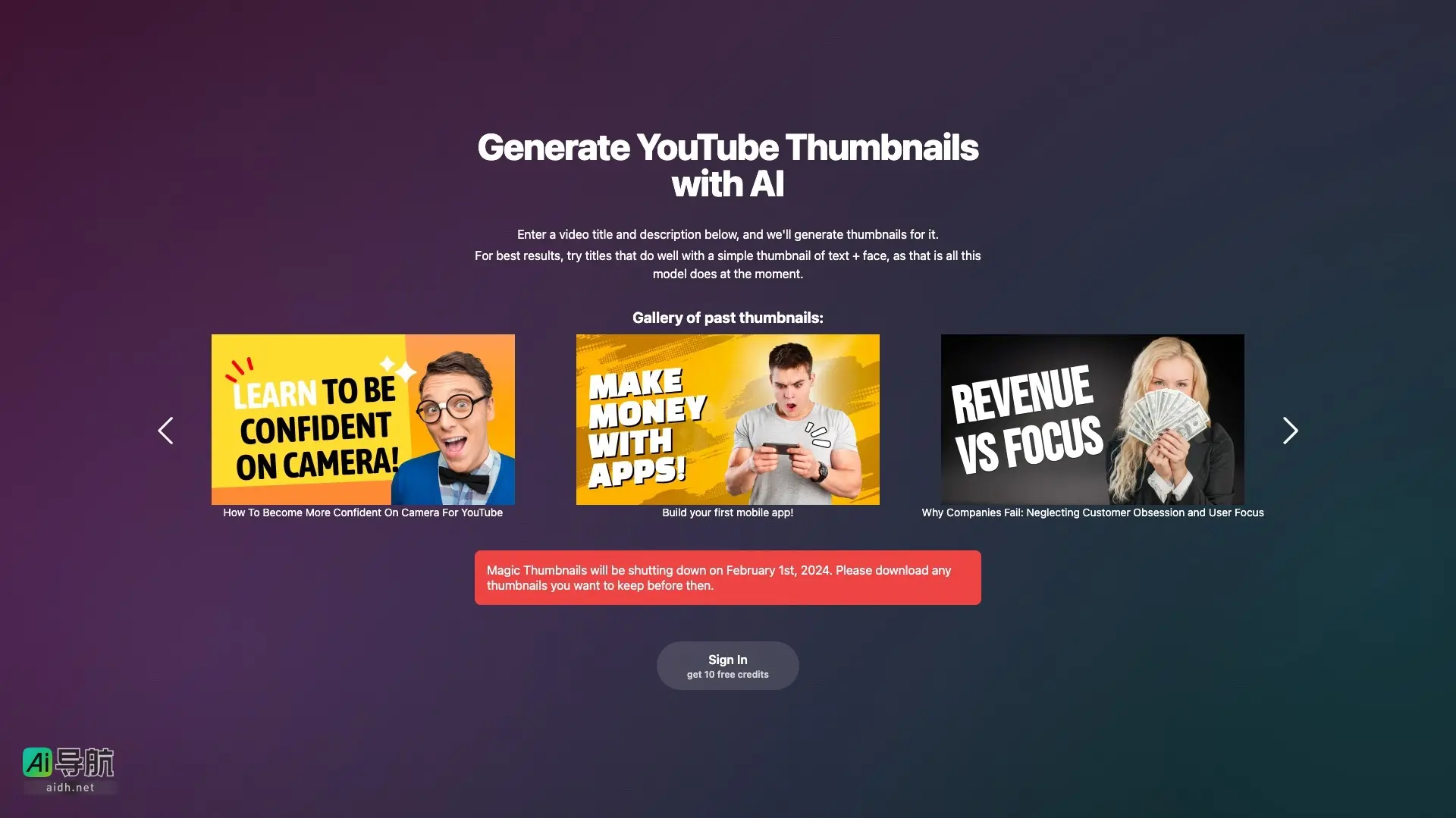 Magic Thumbnails 通过AI生成YouTube缩略图，提升视频吸引力