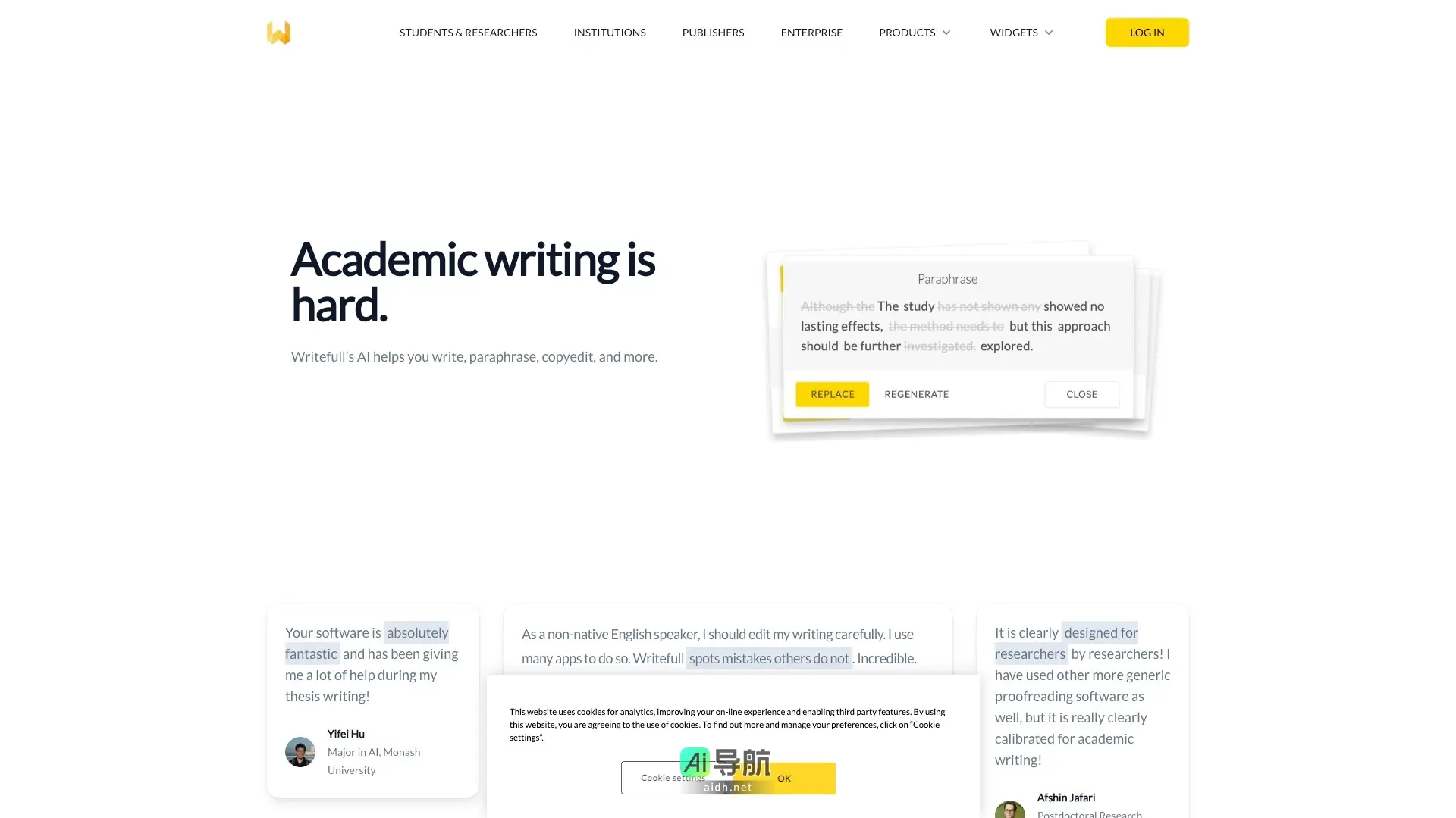 Writefull 通过AI技术为学术写作提供精准的语言反馈和编辑支持
